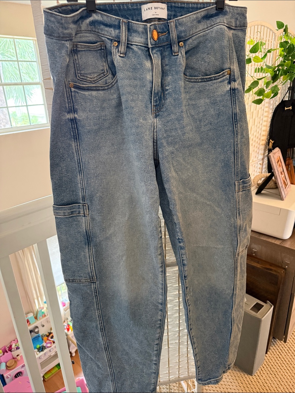 Lane Bryant Light Blue Carpenter Jeans